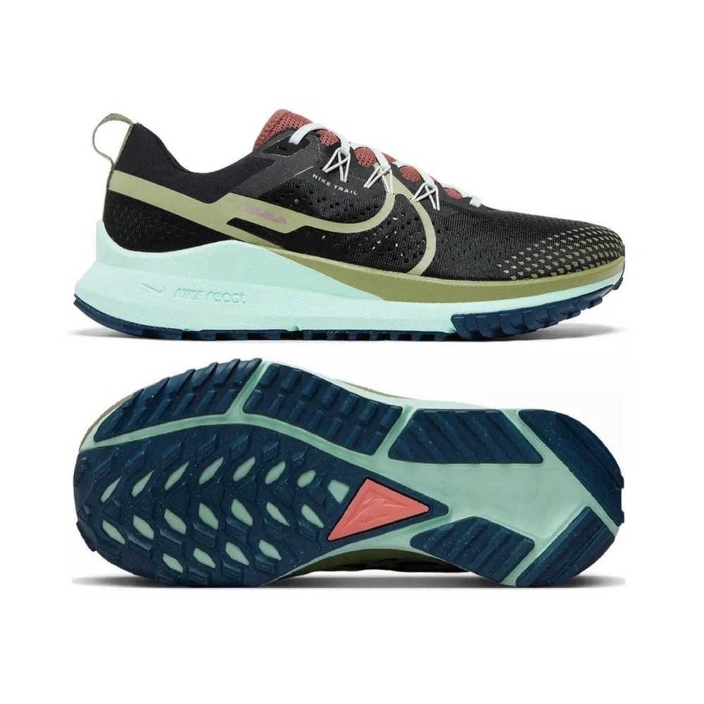 Nike Womens 7.5 React Pegasus Trail 4 Running Trainers Dj6159-004 Sold Out New!!